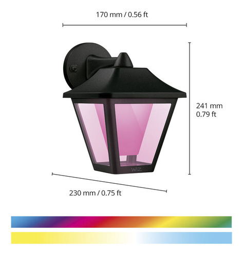 Farol Wiz Multicolor Para Exteriores