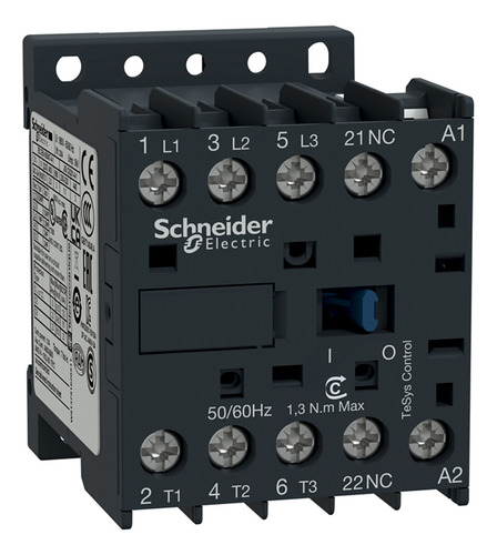 Contator Mini Potência 3p 6a 110v 1nf 50/60hz Schneider