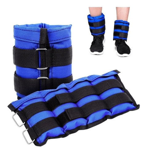 Imagen 1 de 7 de Tobi Pesas 1 Kg Entrenamiento Piernas Tobillera Total 2 Kg