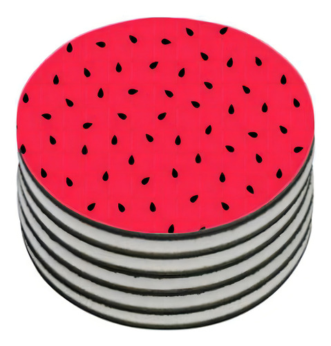 Portavasos de fruta redondo Deluzz, 8 x 8 cm, 8 unidades