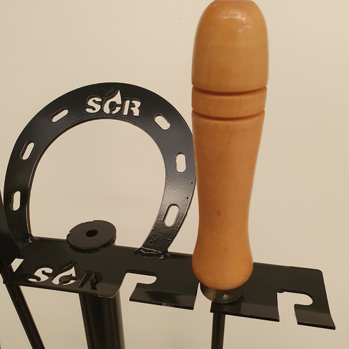 Soporte De Pie Para Utensilios Elementos Asador Hierro