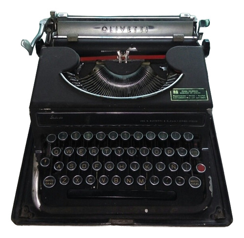 Maquina De Escribir Olivetti Studio 42 Made In Italy (Usado)