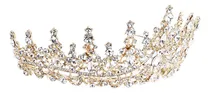 Comprar Coroa De Casamento, Faixa De Noiva, Strass Dourado, Romântic