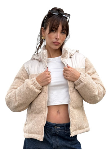 Campera De Abrigo Corderito Teddy Mujer