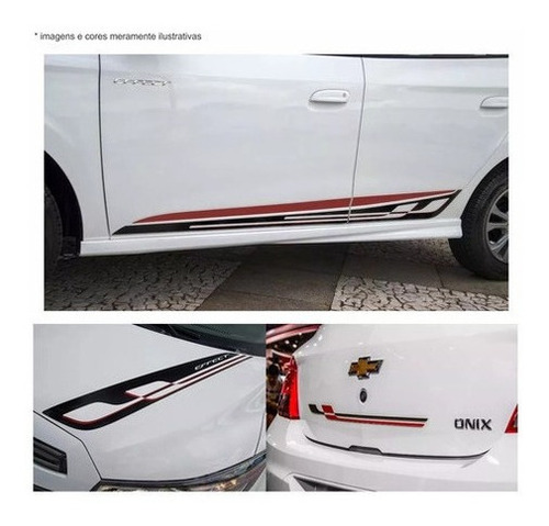 Kit Faixas Adesivas Onix Effect 4p Mod Original