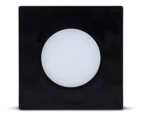 Luminária Preta Spot Point Quadrada Luz Quente 1,5w Ledline