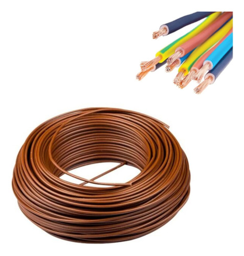 Cable Unipolar 1,5 Mm Mh Rojo Rollo X 40 Mtrs. Cubierta Marrón