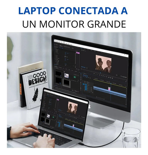 Cable Usb-c 4.0 Para Thunderbolt 4 40gbps 100w 8k 60hz 4k 1m