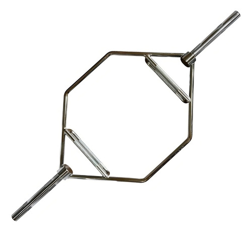 Barra Hexagonal Trap Bar Olimpica Peso Muerto Cromada 50mm