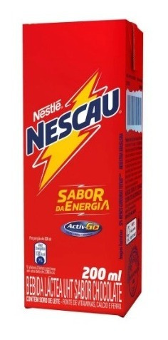 Imagem 2 de 4 de Nescau Achocolatado Prontinho Para Beber Nestlé 200 Ml