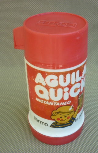 Antiguo Termo Plástico / Propaganda Águila Quick