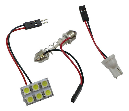 Luz Panel De 9 Led Interior Techo Auto