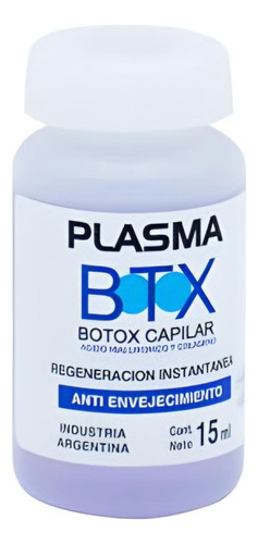 Ampolla Plasma Botox Btx Tratamiento Capilar Cabello 15ml