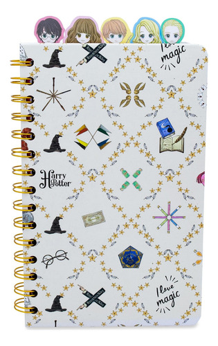 Cuaderno Espiral Harry Potter Chibi Hogwarts 75 Páginas