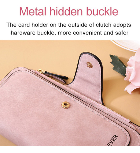Tarjetero Tipo Bolso De Mano, Material De Poliuretano, Opcio
