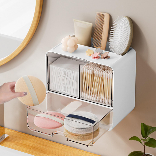 Soporte Para Almohadillas De Algodón, Caja De