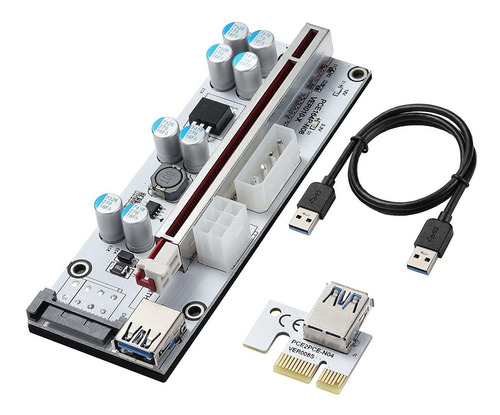 Riser Ver 010s Plus Pci-e 1x A 16x Usb 3,0 Cripto Mineria 