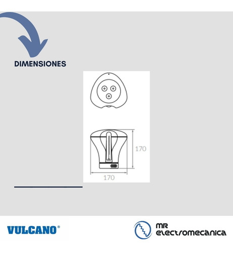 Imagen 7 de 10 de Boya Dosificadora Cloro Vulcano Con Termómetro