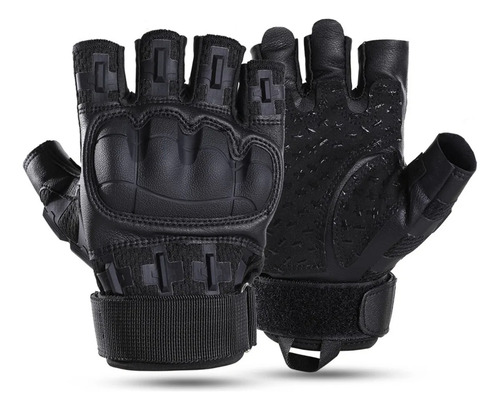 Guantes Tácticos Militares Motocicleta Medio Dedo Protección