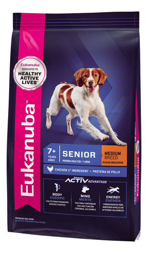 Alimento Eukanuba Perro Senior De Raza Mediana 3 Kg