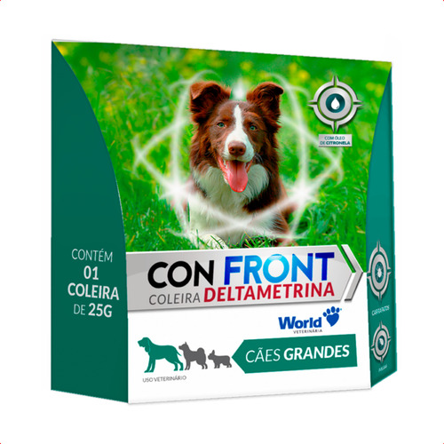 World Coleira Antiparasitária Con Front Deltametrina 25g