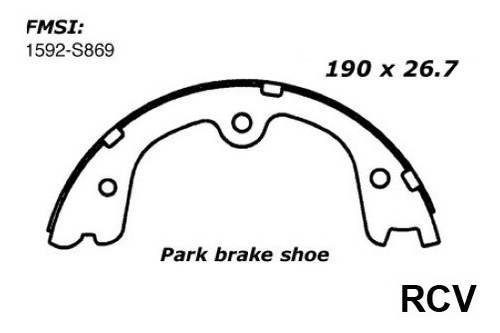 Balata Freno Mano Para Nissan Pathfinder  2006 S/e