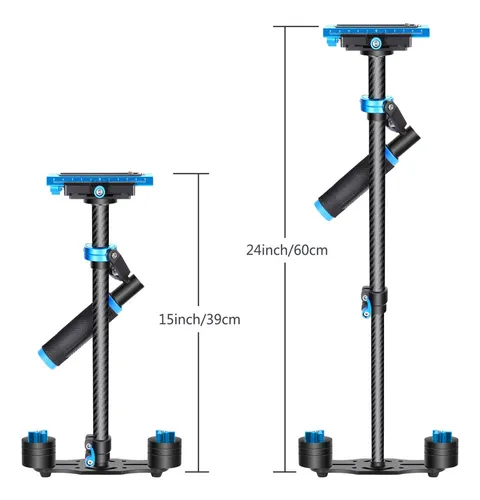 .. Neewer Estabilizador De Mano Cámara 60cm Fibra Carbono