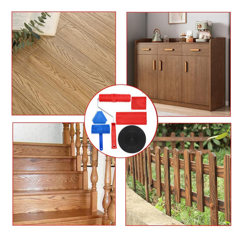 Veteador para pintar con acabado imitación madera Vaxaape MTY034 Kit 6 unidades