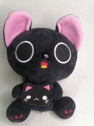 Peluche Nyampire Gato Negro Gotico 18cm. 