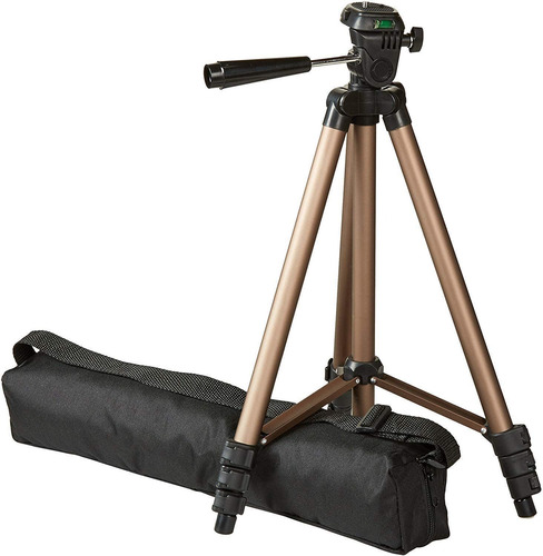 Trípode Para Cámara Amazon Basics, 127 Cm, Aluminio, 360°