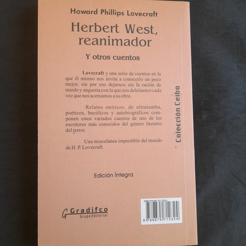 Herbert West, Reanimador Y Otros Cuentos Lovecraft