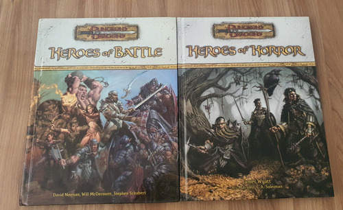 D&d 3.5 - Pack 2 Livros Heroes Of Horror E Heroes Of Battle: Dungeons & Dragons Supplement