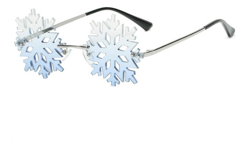 Gafas De Sol Con Forma De Copo De Nieve De Navidad A La Moda