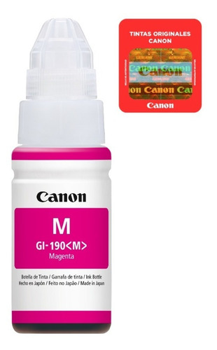 Imagen 2 de 8 de Botella Tinta Gi 190m Impresora Canon Pixma G2100 Y G3100