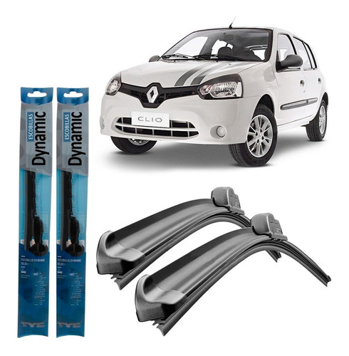 Juego Kit Escobillas Renault Clio Mio 2012 2013 2014 2015