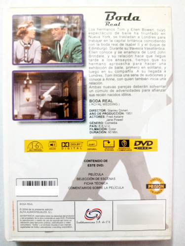Boda Real Afred Astaire Dvd Original (Usado)