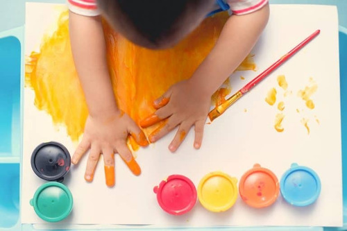 Tempera Pintura Sta Señorita Pote 250g Colores Color Rojo Bermellón