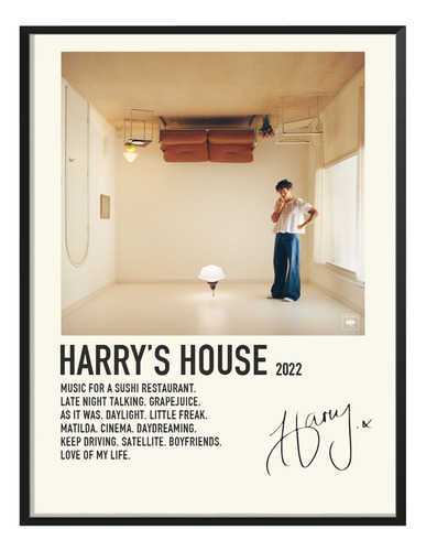 Cuadro Harry Styles Album Music Tracklist Exito Harrys House