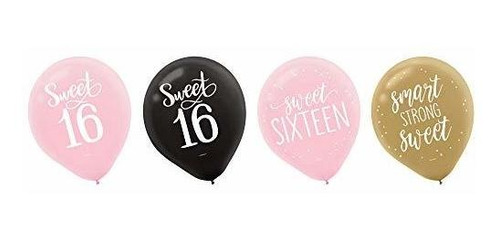 Amscan Globos De Látex Para Fiesta De Cumpleaños De  Sweet S