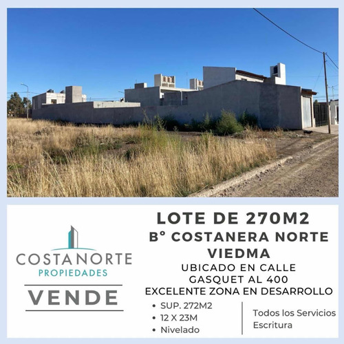 Lote En Calle Gasket. Costanera Norte. Viedma