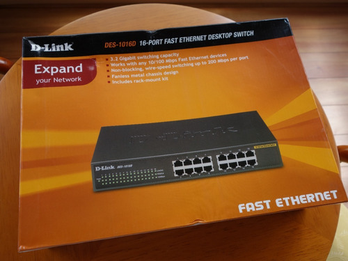 Ethernet Switch D-link Des-1016d 16 Puertos