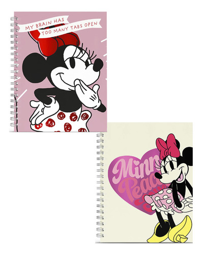 Cuaderno Mooving Minnie Mouse Espiral 16x21cm Tapa Dura