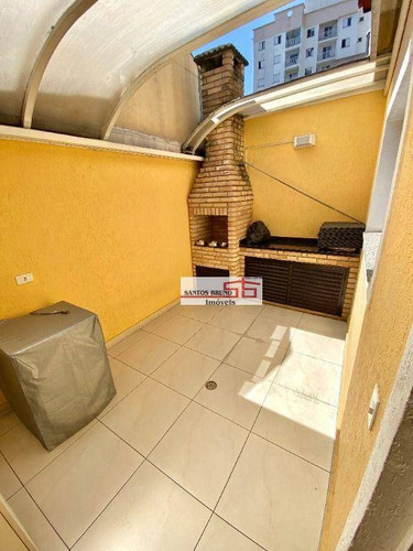 Imagem 8 de 19 de Lindo Sobrado(mobiliado) De 120m² Com 02 Dormitórios Sendo 02 Suítes Sacada Churrasqueira E 02 Vagas Em Ótima Localização No Bairro Do Limão - So1633