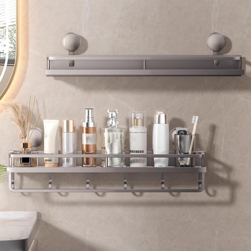 Cesta De Ducha Con Succión, Juego De Almacenamiento De Baño