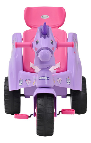Triciclo Push Car Prinsel Super Trike Unicornio 2 En 1 Color Morado
