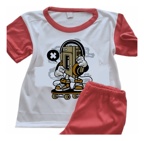 Pijamas Batería Infantiles Impresos Personalizados - 0184