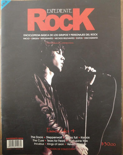 Revista Expediente Rock Fascículo 4 The Doors Editorial Colo