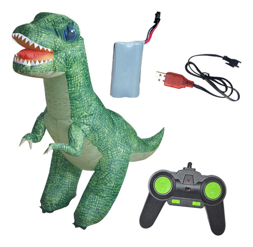 Dinosaurio Inflable Rc Juguete Control Remoto Animal Niños
