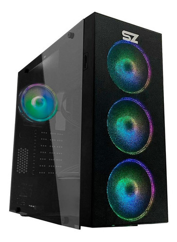 Gabinete Gamer Storm-z Angry Full Tower 3 Fans Rgb Usb 3.0