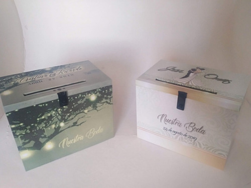 Imagen 6 de 10 de Urna Buzón De Madera Boda 15 Años Cumples Personalizado